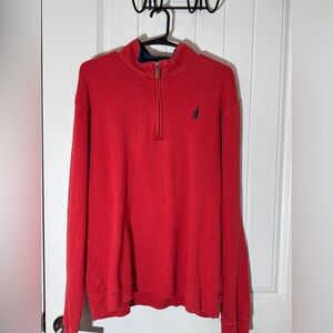 johnnie-O Red Zip Up Men's Sweater